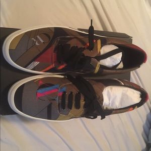 Versace low top printed sneakers